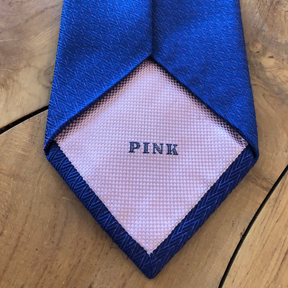 PINK Brand Neck Tie Neon Blue Purple - Picture 3 of 6